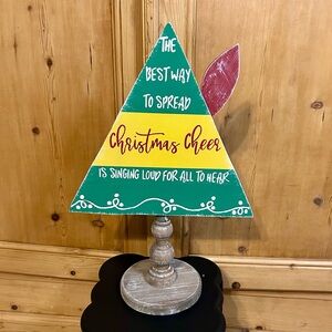 Festive ELF (the movie) Wooden Holiday Table Decor